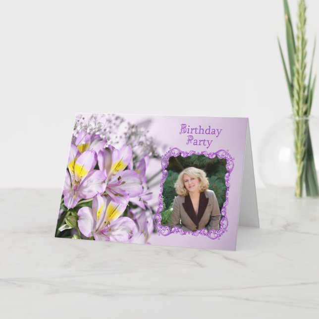 Photo Anniversaire Invitation (Devant)