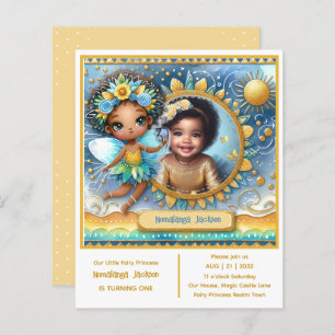 Photo Anniversaire Little Black Fairy African Prin