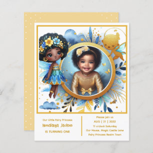 Photo Anniversaire Little Black Fairy African Prin