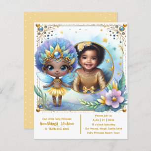 Photo Anniversaire Little Black Fairy African Prin