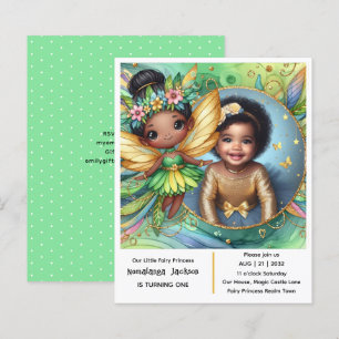 Photo Anniversaire Little Black Fairy African Trop