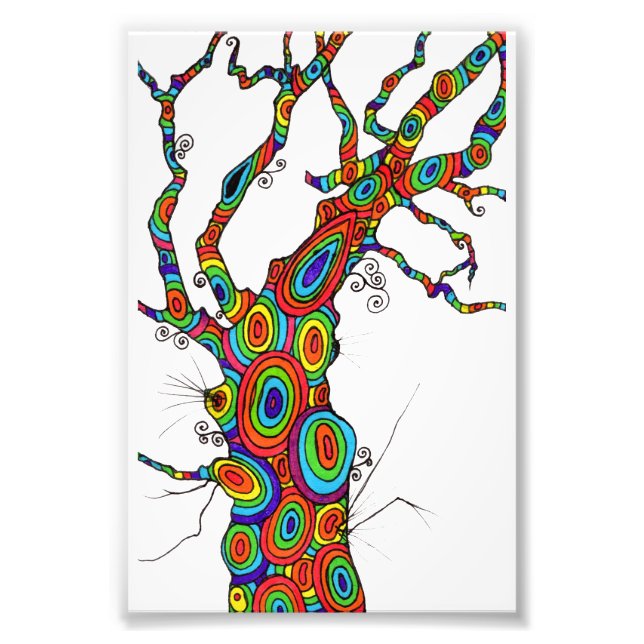 Photo Arbre arc-en-ciel - impression photographique colo (Devant)