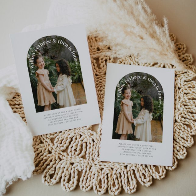 Photo Arché - Invitation conjointe à l'anniversair (Créateur téléchargé)