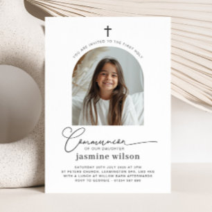 Photo Arché Première communion Invitation fille
