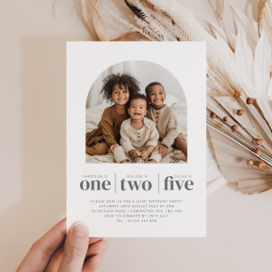 Photo Arché Triple Joint Invitation Anniversaire