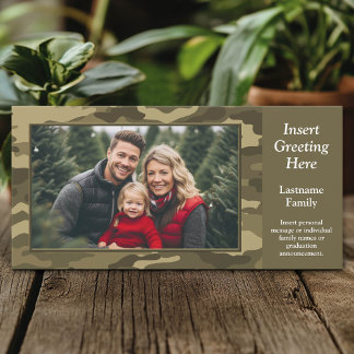 Photo avec Tan Camo carte de vacances pour le thèm