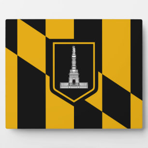 Photo Baltimore City Flag Plaque
