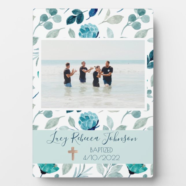 Photo Baptême chrétien de la fille Plaque commémorative  (Devant)