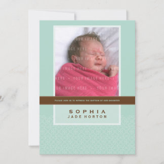 PHOTO BAPTISM INVITATION :: dit doucement 5P