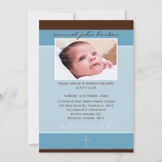 PHOTO BAPTISM INVITATIONS :: doucement repéré 5P