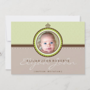 PHOTO BAPTISM INVITATIONS :: fantaisie 1L