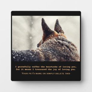 Photo Belle plaque commémorative d'animal de compagnie B