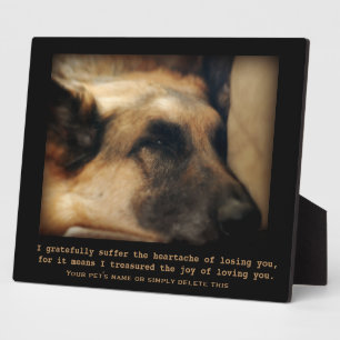 Photo Belle plaque commémorative d'animal de compagnie B