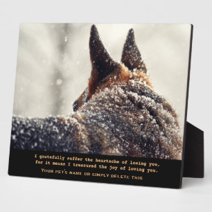 Photo Belle plaque commémorative d'animal de compagnie B