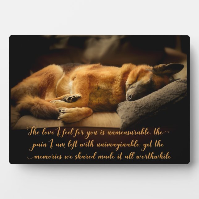 Photo Belle plaque commémorative pour animal de compagni (Devant)