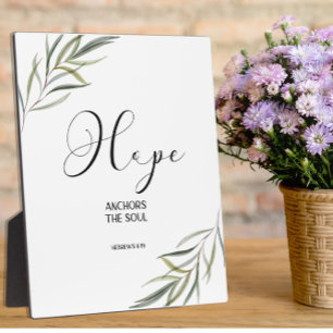 Photo Bible verset Hébreux Écriture feuille Plaque