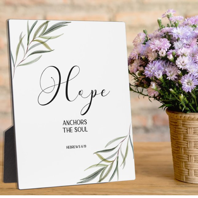 Photo Bible verset Hébreux Écriture feuille Plaque (Créateur téléchargé)