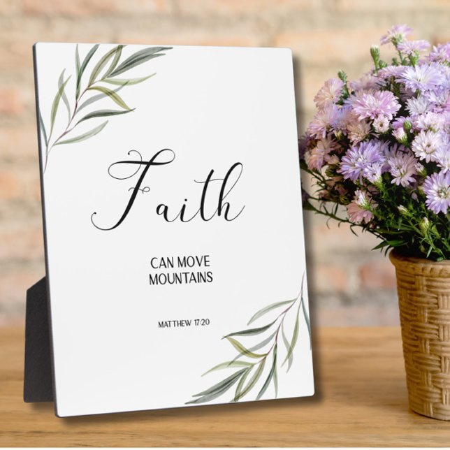Photo Bible verset Matthieu Écriture feuille Plaque (Créateur téléchargé)