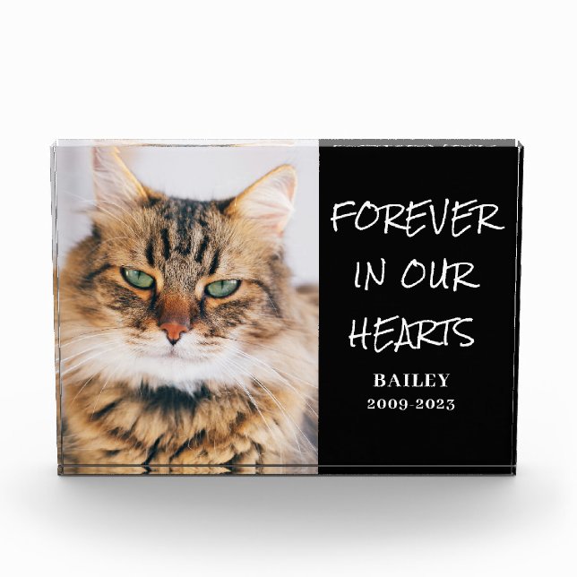 Photo Bloc horizontal Pet Memorial Photoblock (Devant)