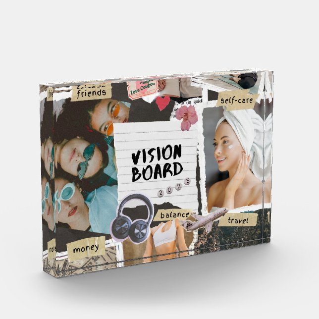 Photo Bloc Photoblock Horizontal Love Vision Board (Gauche)