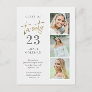 Photo Booth Graduation Party Invitation Carte post