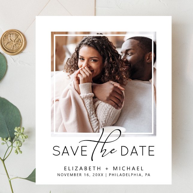 Photo Budget Enregistrer La Date Annonce (An affordable save the date announcement without compromising on quality or design)