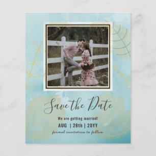 PHOTO BUDGET MARIAGE SAVE DATES - Boho Abstrait