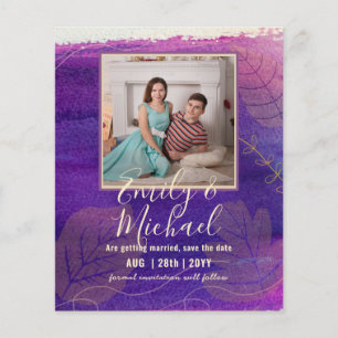 PHOTO BUDGET MARIAGE SAVE DATES - Boho Abstrait