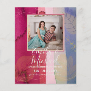 PHOTO BUDGET MARIAGE SAVE DATES - Boho Abstrait