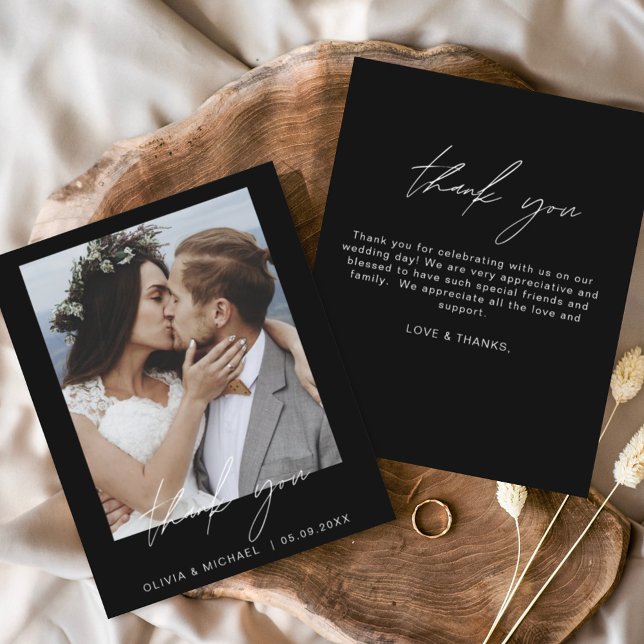 Photo Budget noir Mariage noir Merci (Créateur téléchargé)