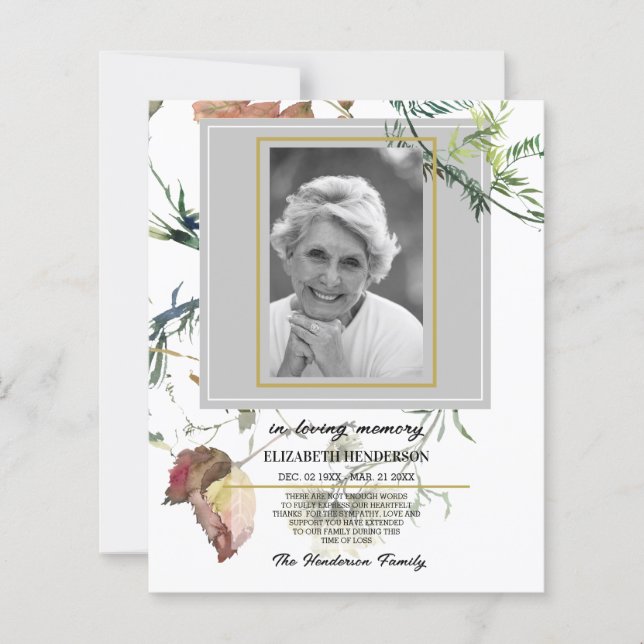 PHOTO Budget Sympathie En Mémoire Amoureuse. (Devant)