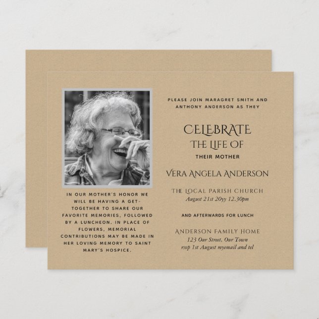 PHOTO BUDGÉTAIRE Célébration des INVITATIONS à la  (Devant / Derrière)