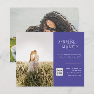 PHOTO BUDGÉTAIRE FAIRE-PART DE MARIAGE Purple Berr