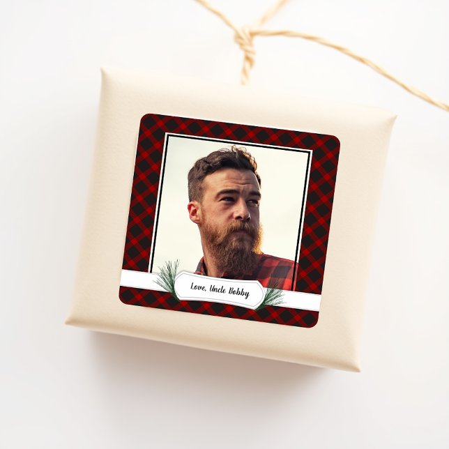 Photo Buffalo Plaid Christmas Gig Stickers (Créateur téléchargé)