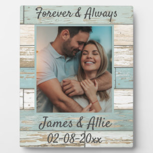 Photo Cadeau de Saint-Valentin Plaque Anniversaire Forev