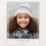 photo cadre blanc plan annuel<br><div class="desc">Un joli design personnalisé avec un cadre blanc. Vous pouvez modifier l'image,  les couleurs et le texte de ce carnet de planification.</div>