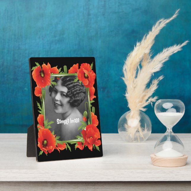 Photo California Poppies Art Frame Plaque (Côté)