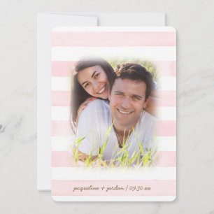 Photo Carte de Faire-Part Moderne Fleurie Aquarell