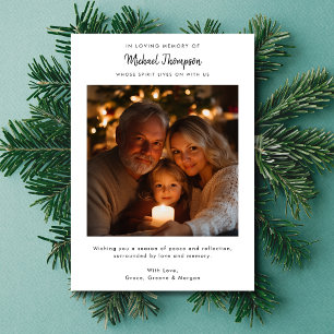 Photo Carte de Noël après un décès en famille