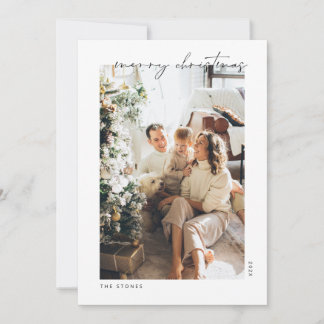 Photo Carte de Noël Blanc | Joyeux Noël