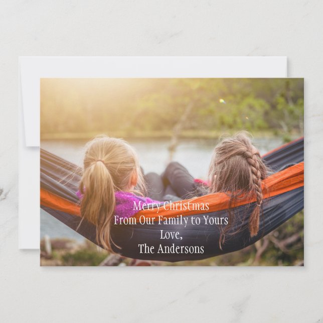 Photo Carte de Noël personnalisée (Devant)