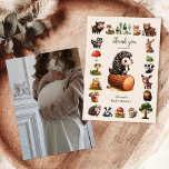 Photo Carte de remerciements du Baby shower des an<br><div class="desc">Express votre gratitude avec notre photo Woodland Forest Animals Baby shower Carte de remerciements. Ornée d'illustrations charmantes de créatures boisées au milieu d'une forêt luxuriante, cette carte ajoute une touche fantaisiste à votre appréciation sincère. Avec un espace pour une photo de votre baby shower, notre carte de remerciements vous permet...</div>