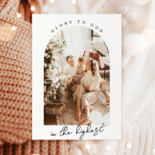 Photo Cartes de Noël, Gloire à Dieu Carte religieu