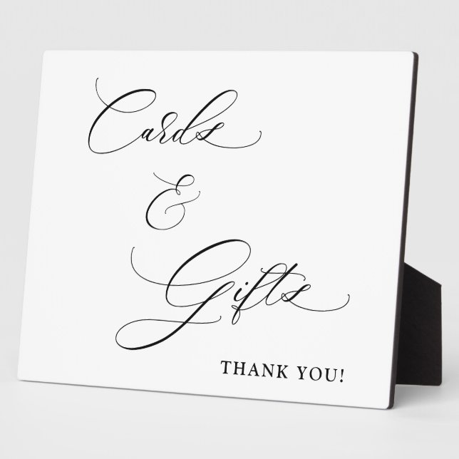Photo Cartes et Cadeaux Écriture Mariage Plaque Tabletop (Côté)