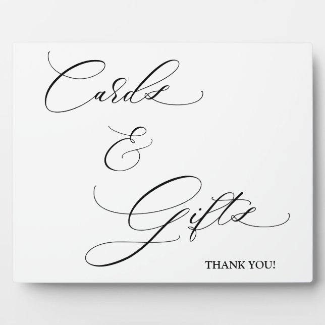 Photo Cartes et cadeaux Écriture Tabletop Plaque (Devant)