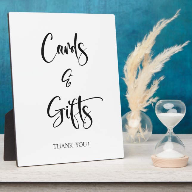 Photo Cartes et cadeaux Signal Mariage Tabletop Plaque (Côté)