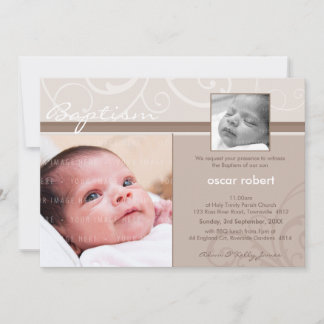 PHOTO CHRISTENING INVITATIONS :: caritatif 1L