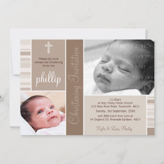 PHOTO CHRISTENING INVITATIONS :: essence 3L