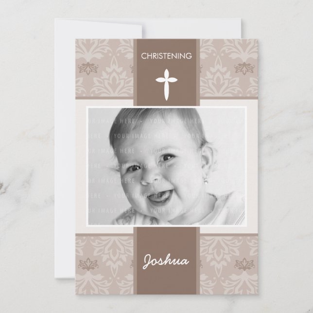 PHOTO CHRISTENING INVITATIONS :: jolie 4P (Devant)