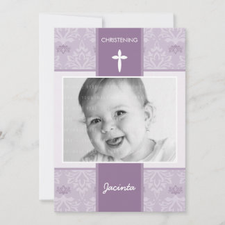 PHOTO CHRISTENING INVITATIONS :: jolie 5P